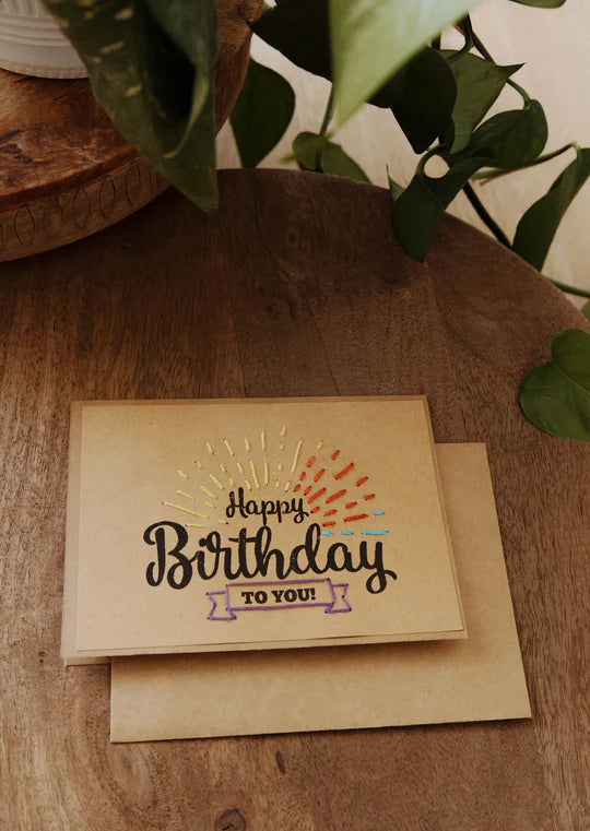 "Happy Birthday" Greeting Card (4 pack)
