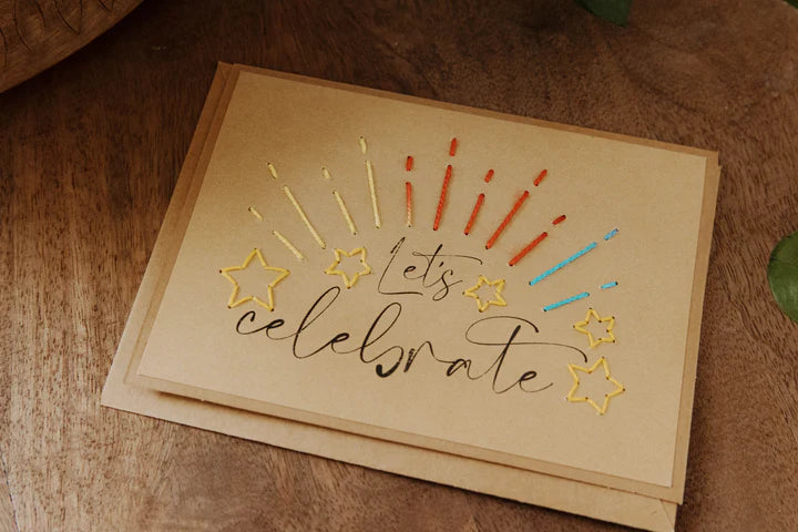 "Let's Celebrate" Greeting Card (4 pack)